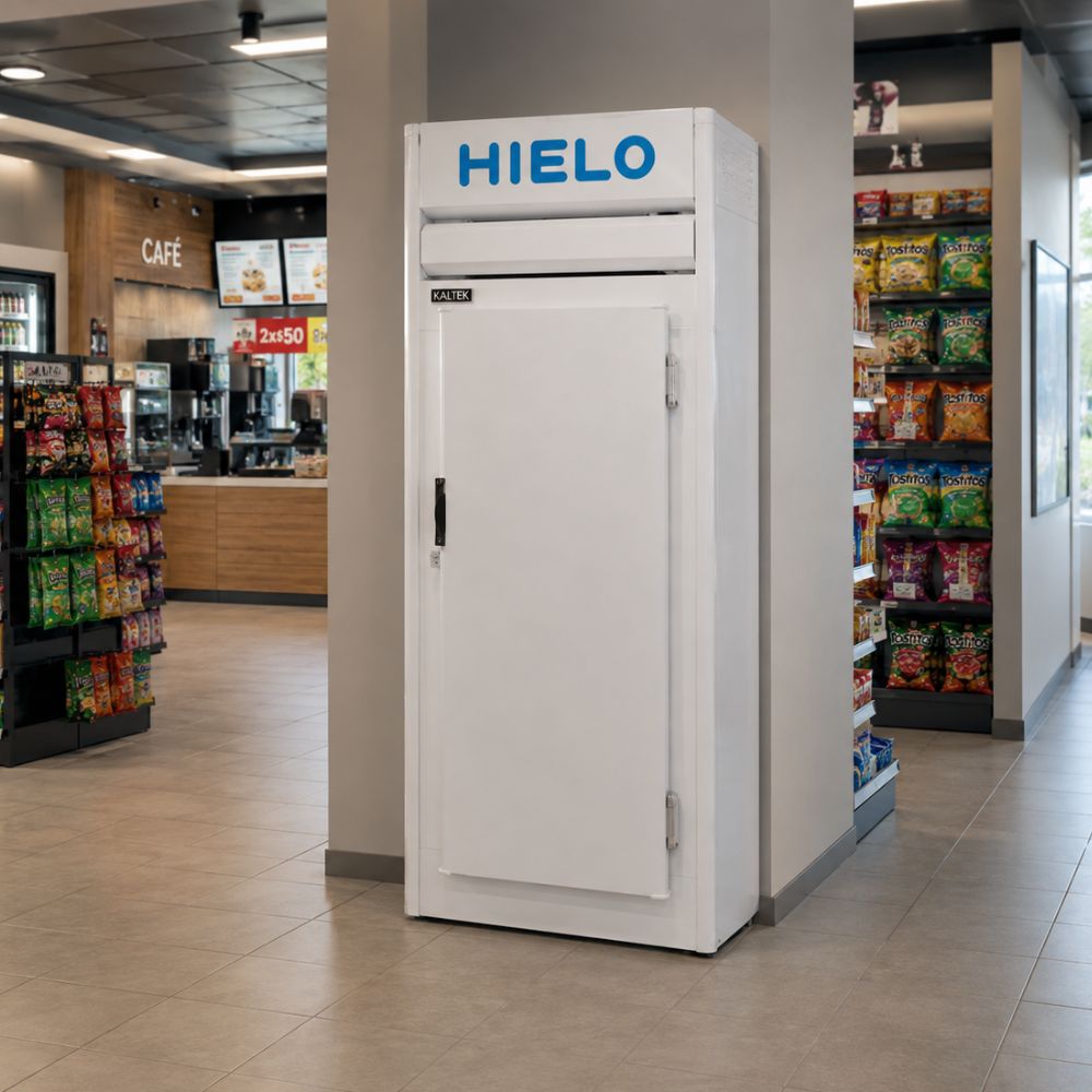 Conservador Kaltek 40 para bolsas de hielo, vista frontal