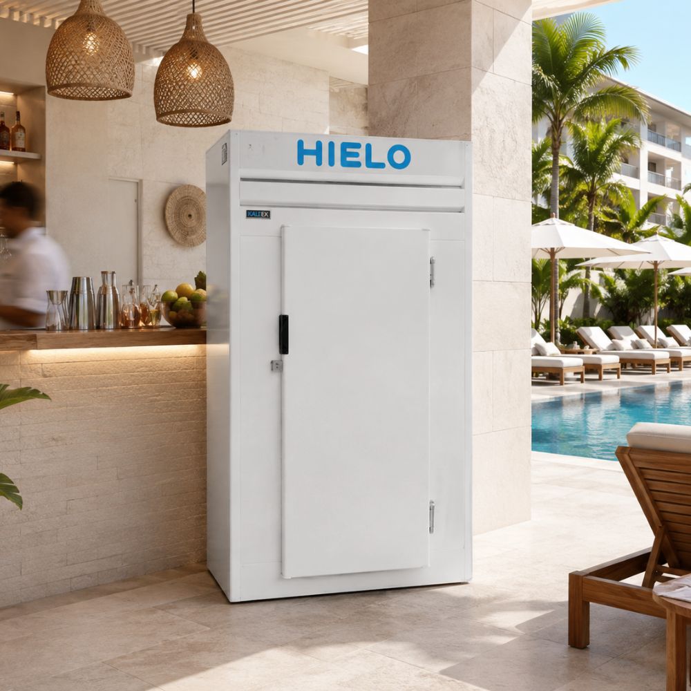 Conservador Kaltek 60 para bolsas de hielo, vista frontal