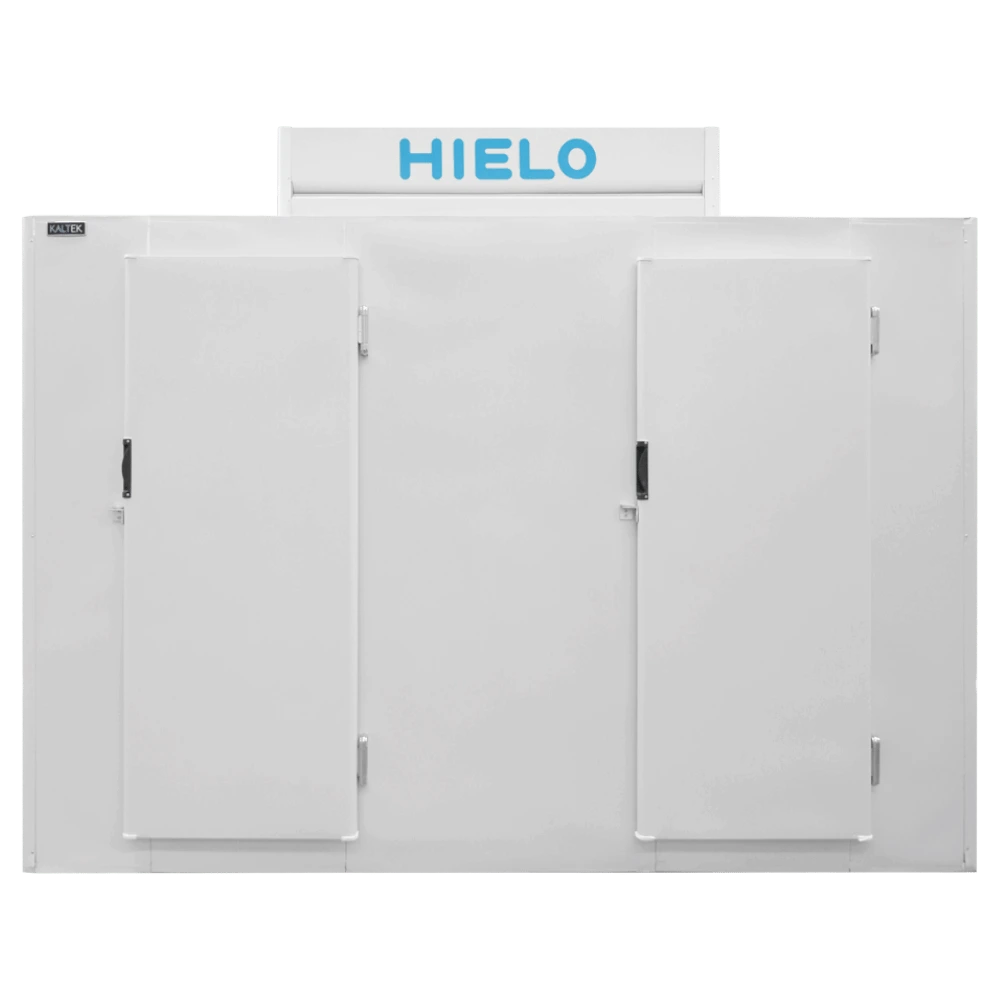 Conservador Kaltek 300 de doble puerta para bolsas de hielo, vista frontal